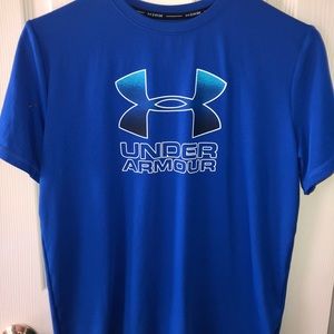 Blue Under Armour Short Sleeve Swim Shirt